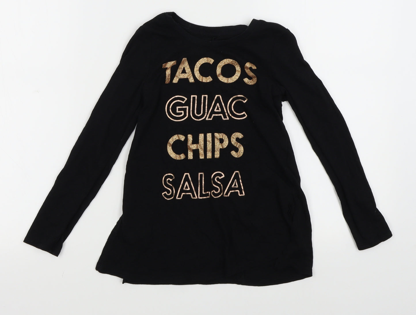 Epic Threads Girls Black   Basic T-Shirt Size S