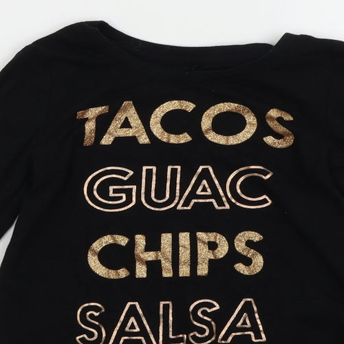 Epic Threads Girls Black   Basic T-Shirt Size S