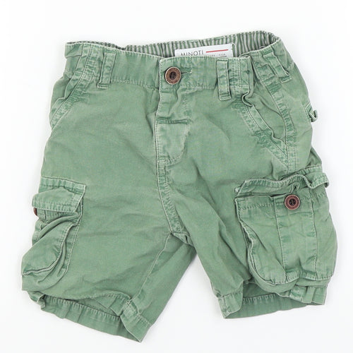 Minoti Boys Green   Cargo Shorts Size 2 Years