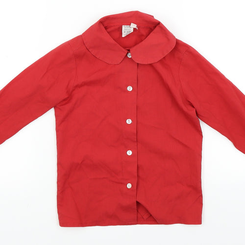 Preworn Boys Red   Basic Casual Size 7 Years
