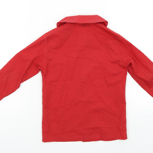 Preworn Boys Red   Basic Casual Size 7 Years