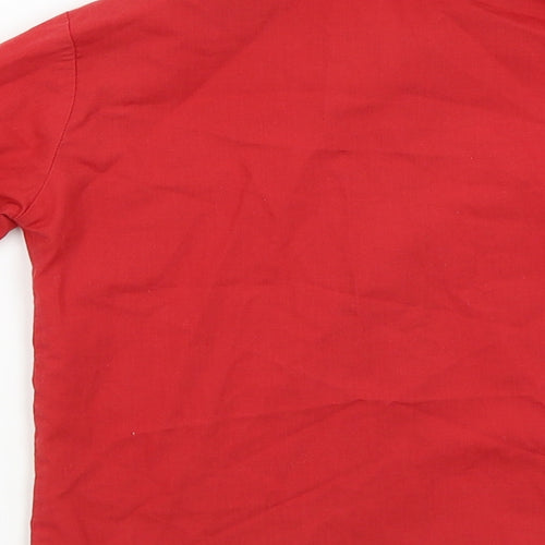 Preworn Boys Red   Basic Casual Size 7 Years