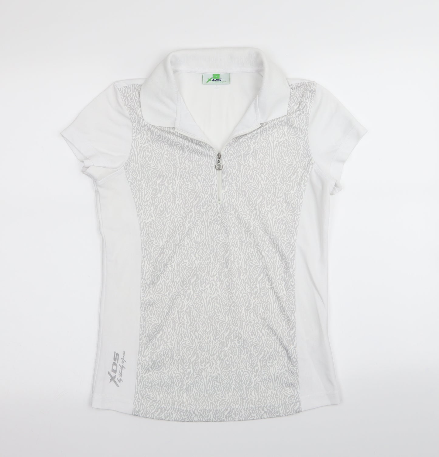 XDS Womens White   Basic Polo Size M