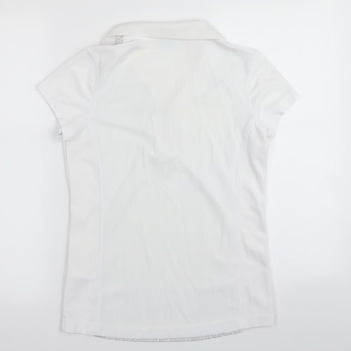 XDS Womens White   Basic Polo Size M