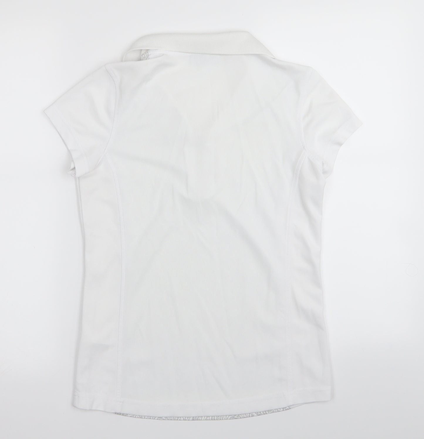XDS Womens White   Basic Polo Size M