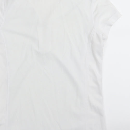 XDS Womens White   Basic Polo Size M