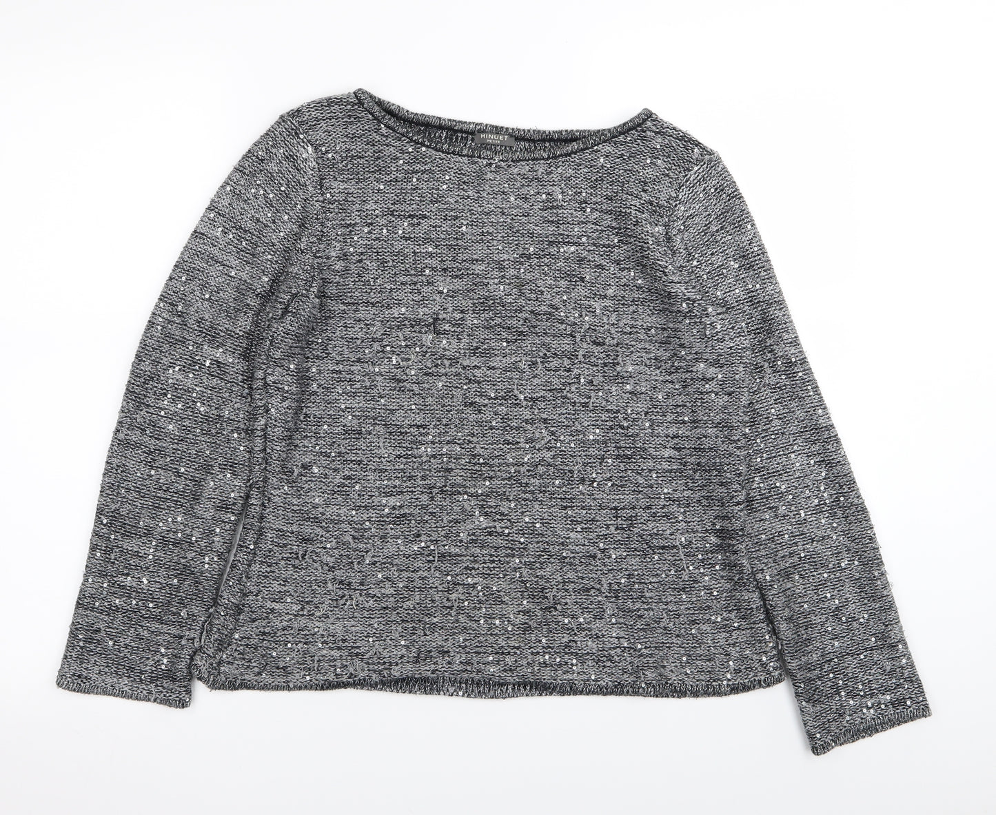 MINUTE Womens Silver   Pullover Jumper Size M