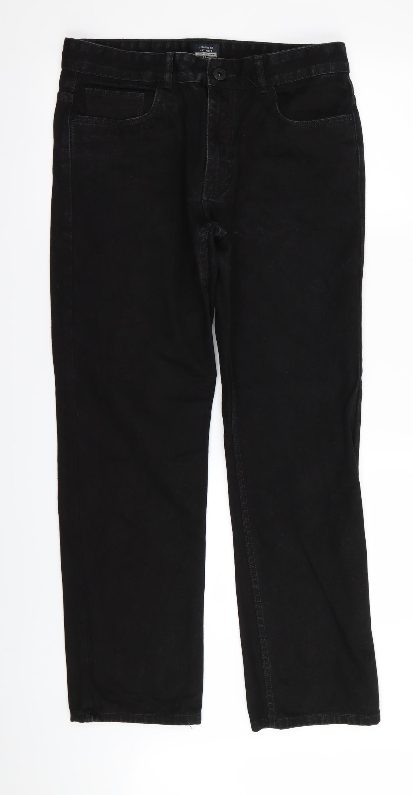 Easy Mens Black   Straight Jeans Size 32 in L31 in