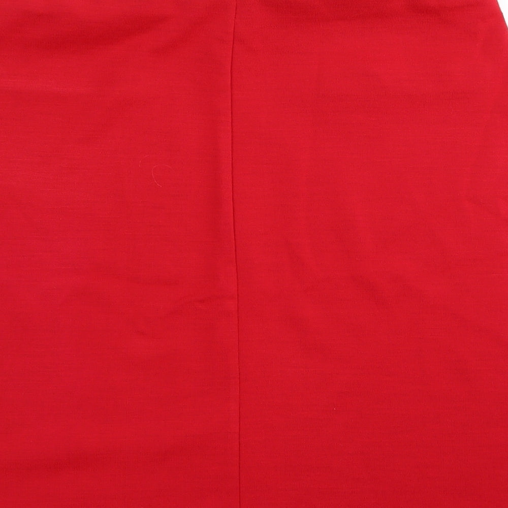 Roman Womens Red   Mini Skirt Size 14  - Stretch waistband