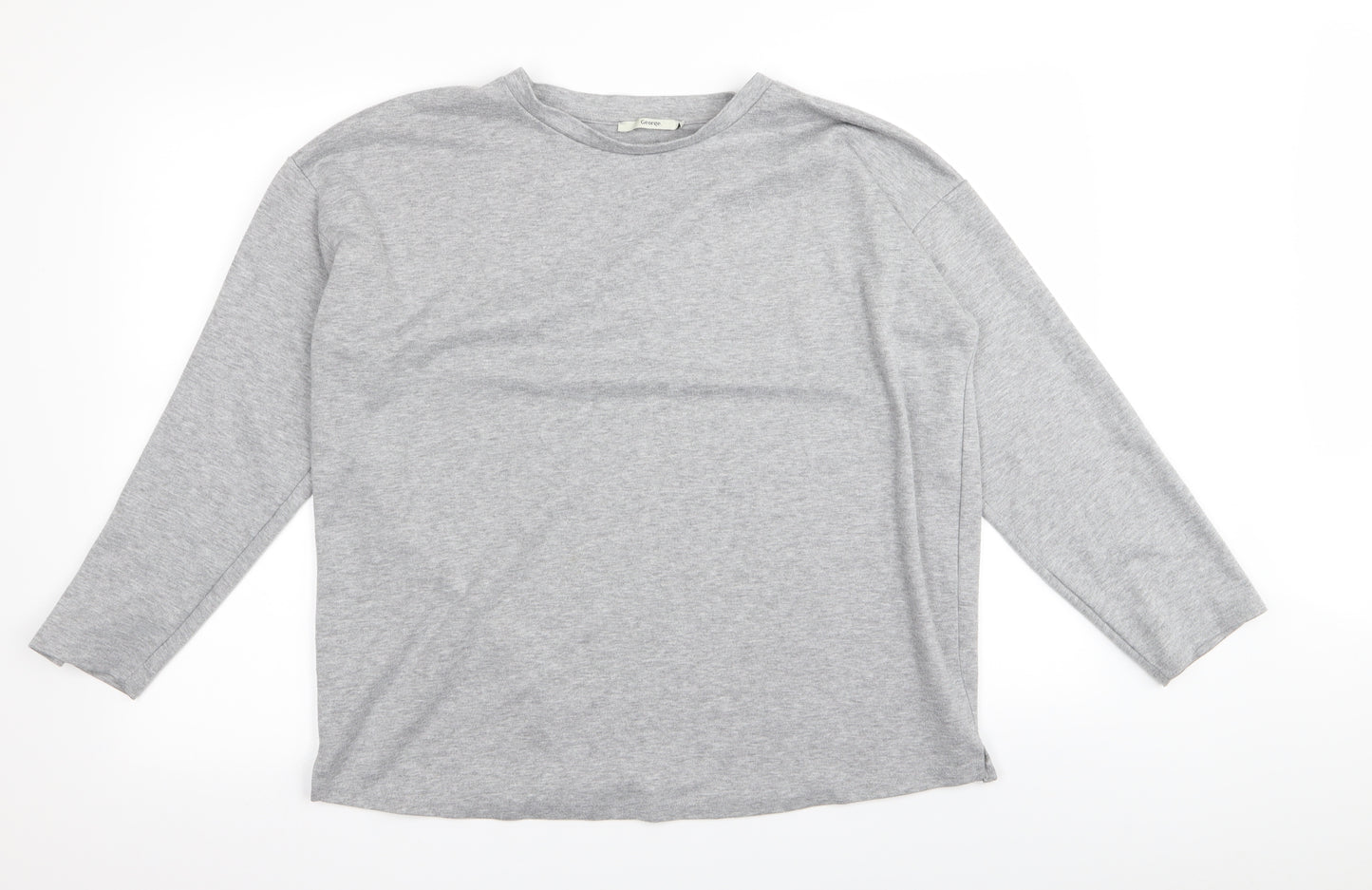 Asda George Womens Grey   Basic T-Shirt Size 16