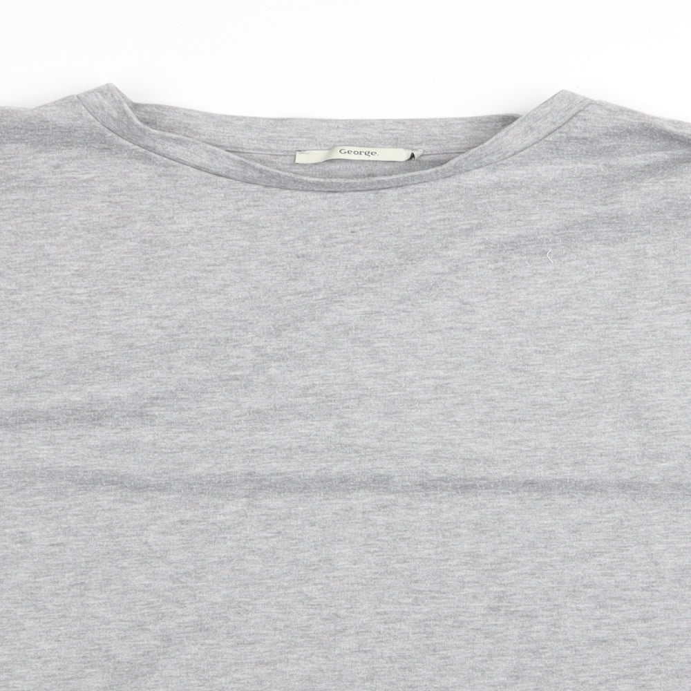 Asda George Womens Grey   Basic T-Shirt Size 16
