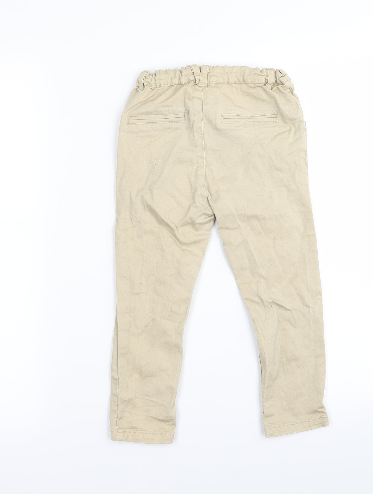 M&S Boys Beige   Chino Trousers Size 3-4 Years