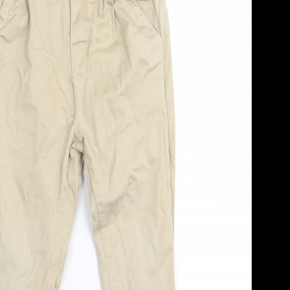 M&S Boys Beige   Chino Trousers Size 3-4 Years