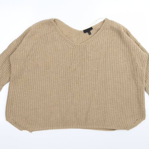 Topshop Womens Brown   Pullover Jumper Size 8