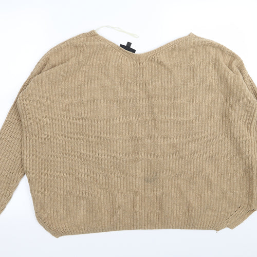 Topshop Womens Brown   Pullover Jumper Size 8