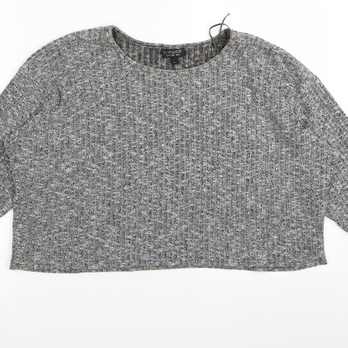 Topshop Womens Grey   Basic T-Shirt Size 10