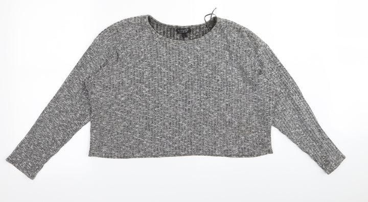 Topshop Womens Grey   Basic T-Shirt Size 10