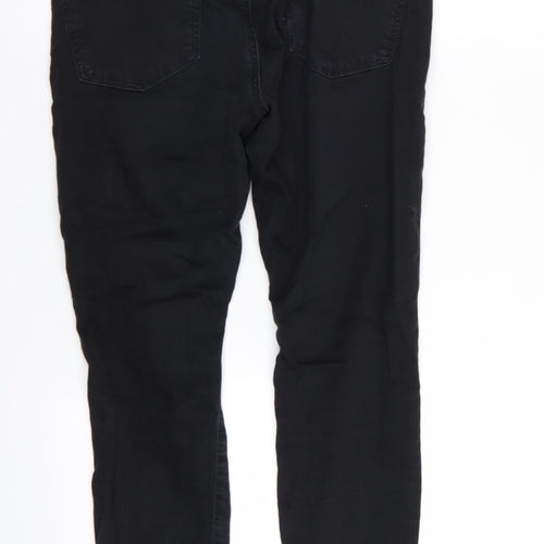 Topshop Womens Black   Skinny Jeans Size 28 in L28 in - RIPPED JEANS