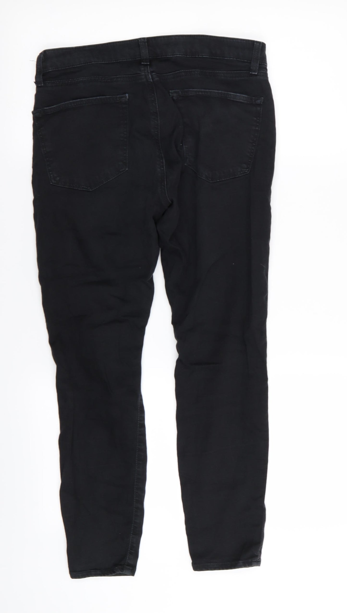 Topshop Womens Black   Skinny Jeans Size 28 in L28 in - RIPPED JEANS