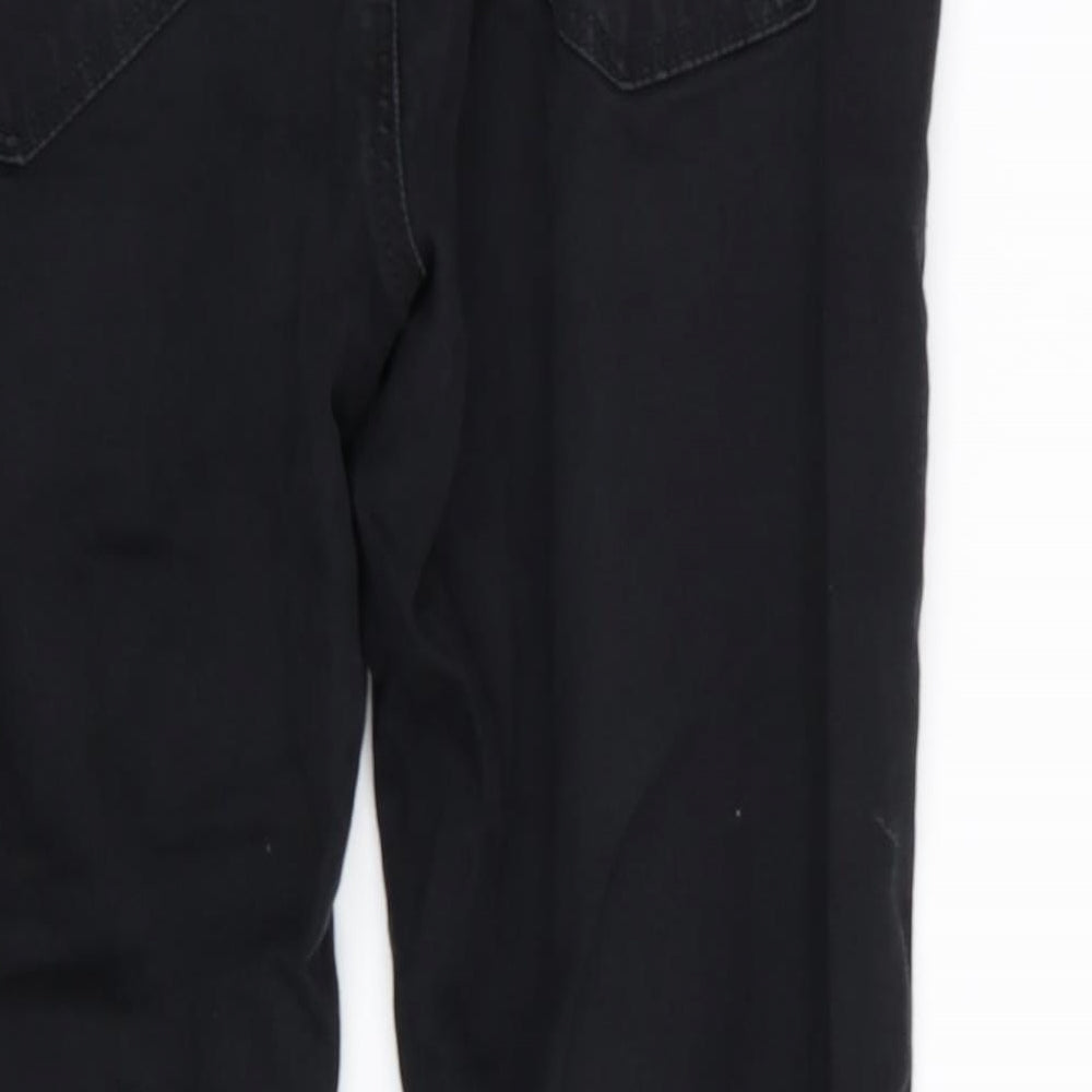 Topshop Womens Black   Skinny Jeans Size 28 in L28 in - RIPPED JEANS