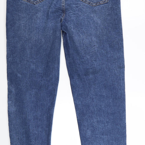 M&S Womens Blue   Straight Jeans Size 16 L32 in