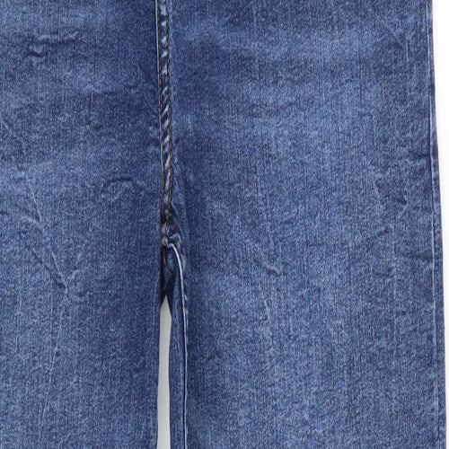 M&S Womens Blue   Straight Jeans Size 16 L32 in