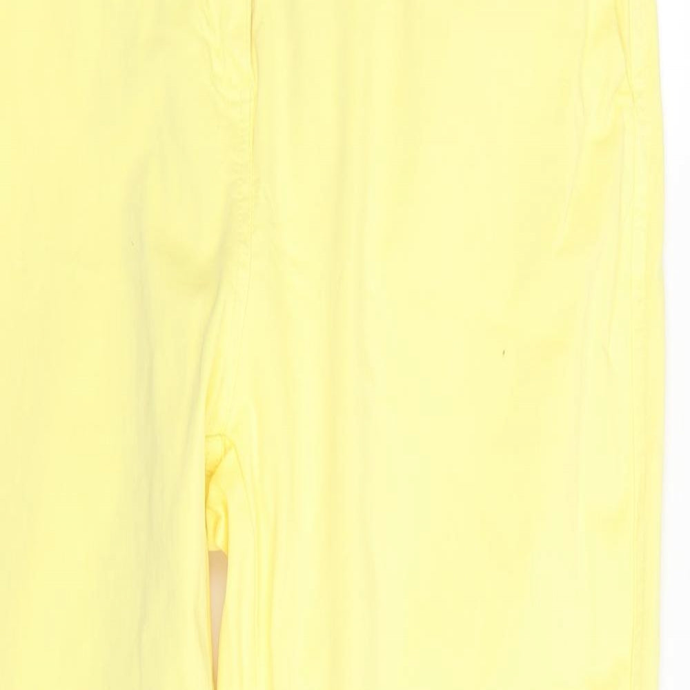 Joules Womens Yellow   Chino Trousers Size 16 L31 in