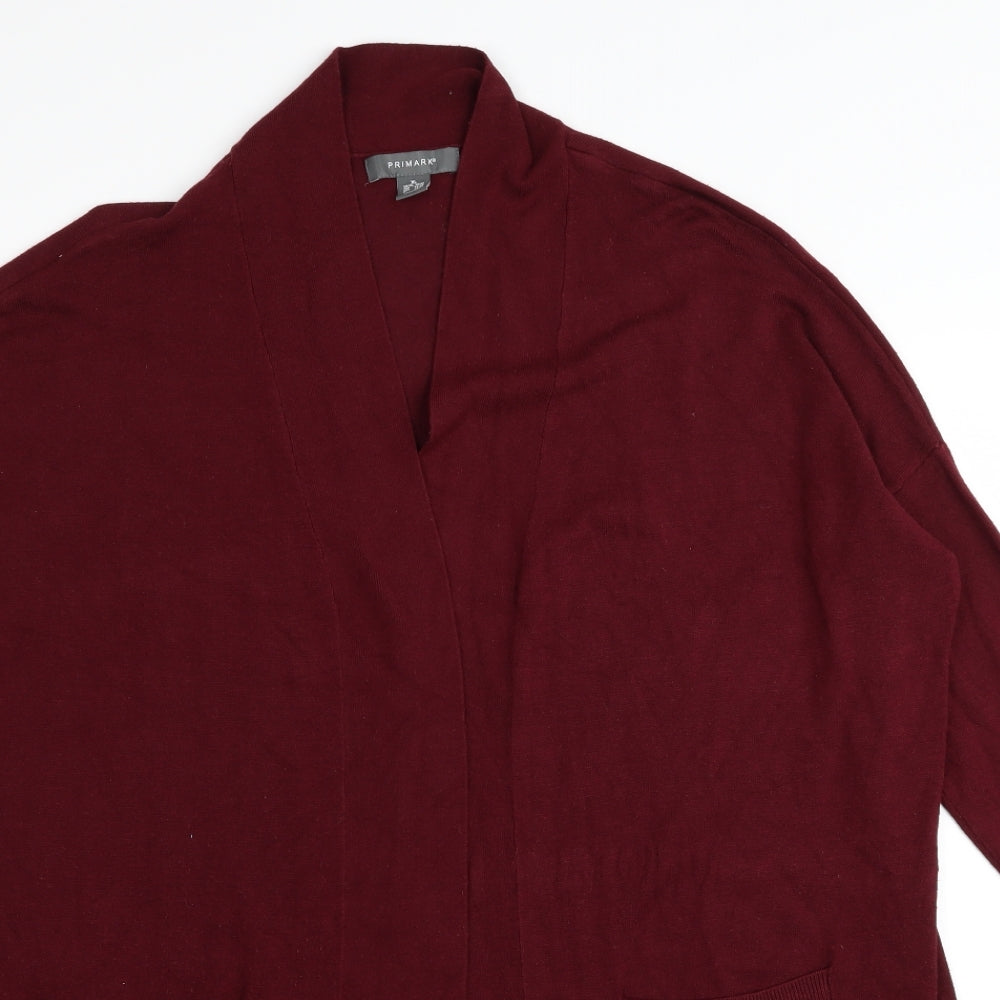 Primark Womens Red   Cardigan Jumper Size 18