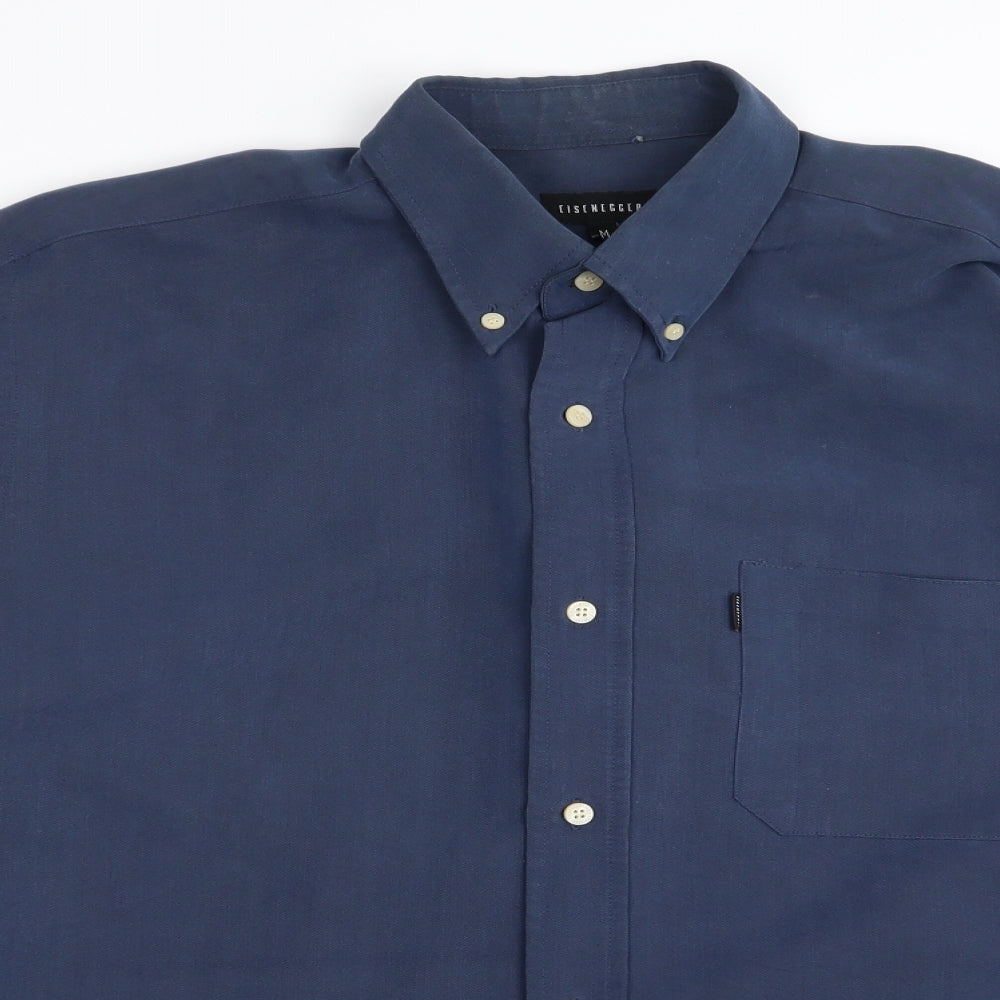 Eisenegger Mens Blue    Dress Shirt Size M