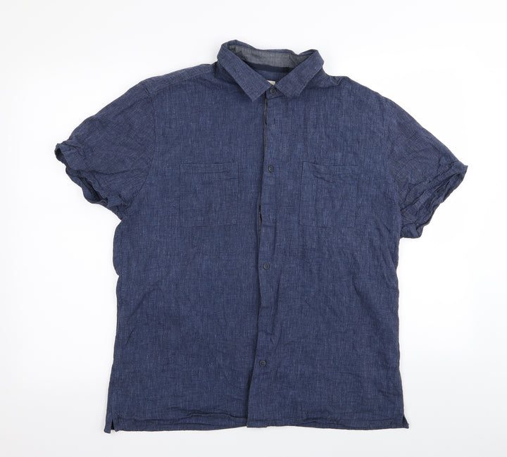 ACW58 Mens Blue    Button-Up Size L