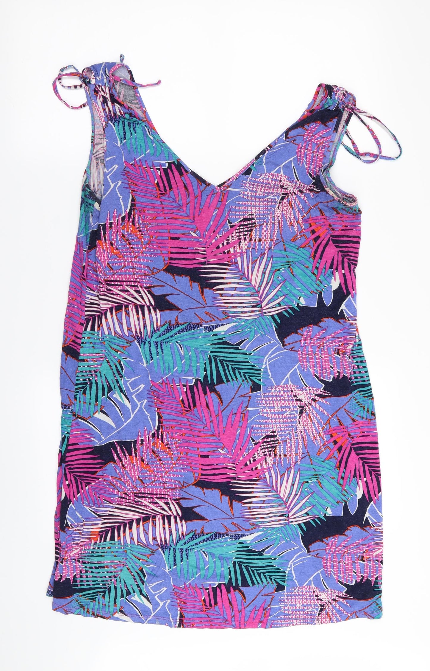 Asda George Womens Multicoloured Floral  Basic T-Shirt Size 12