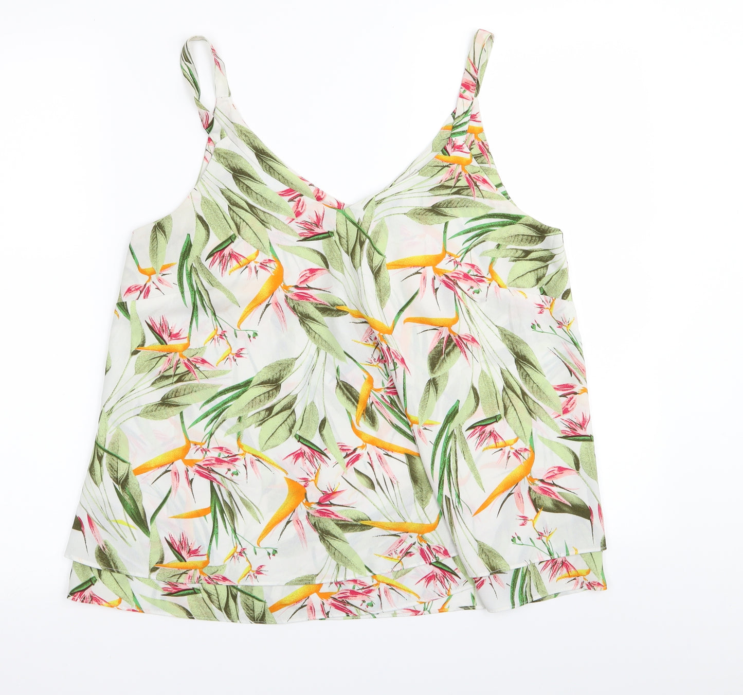 Asda George Womens Multicoloured Floral  Camisole Tank Size 10