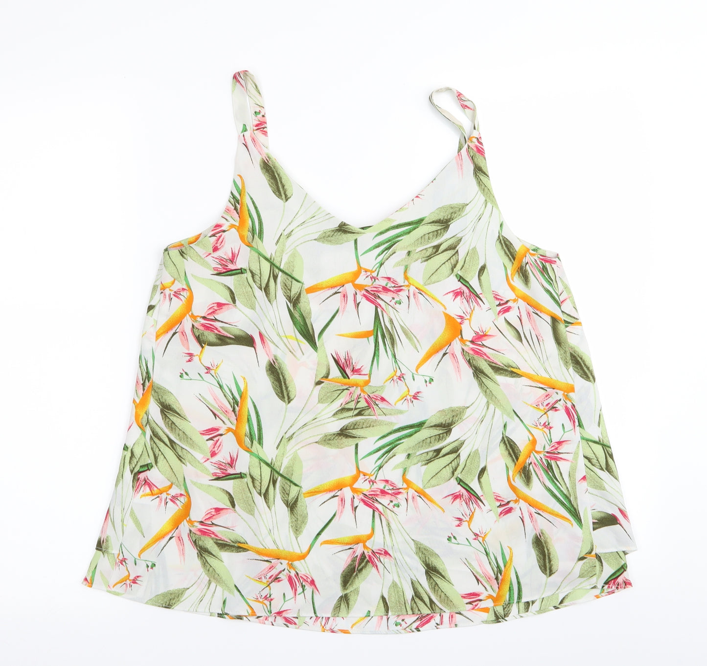 Asda George Womens Multicoloured Floral  Camisole Tank Size 10