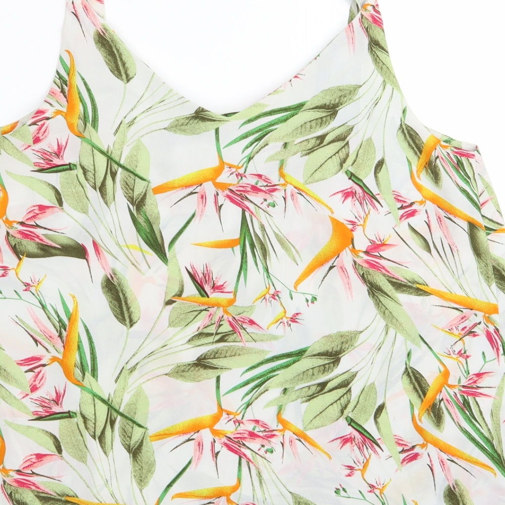 Asda George Womens Multicoloured Floral  Camisole Tank Size 10