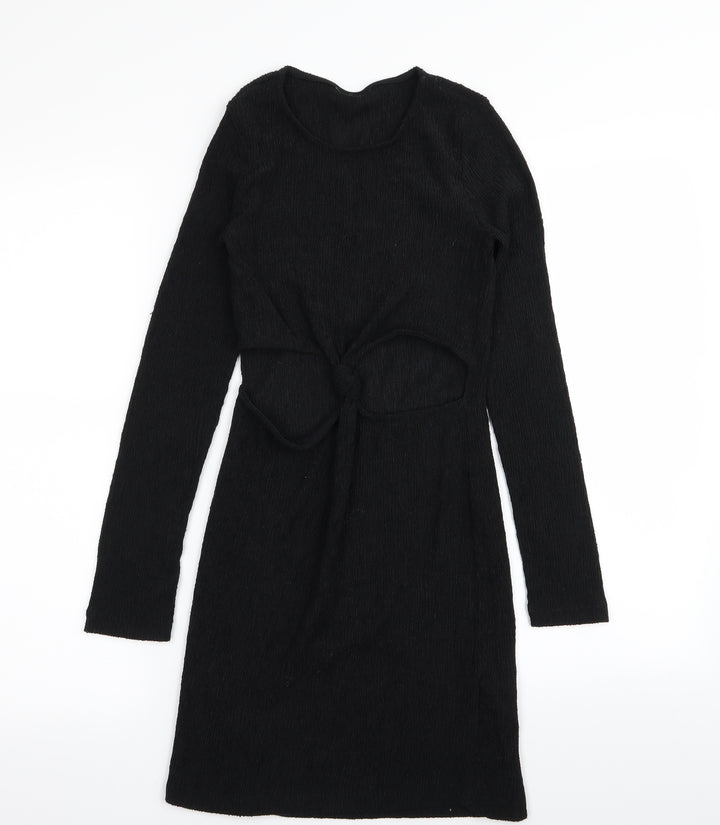 Topshop Womens Black Pencil Dress Size 8