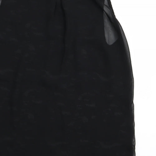 NEXT Womens Black Geometric  Basic Tank Size 10