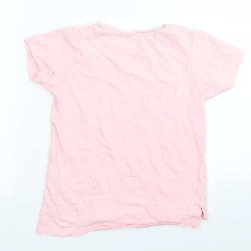 Matalan Girls Pink   Basic T-Shirt Size 7 Years