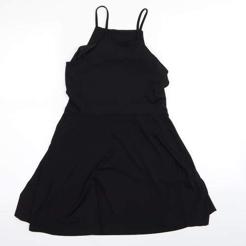 New Look Girls Black Floral  Fit & Flare  Size 10-11 Years