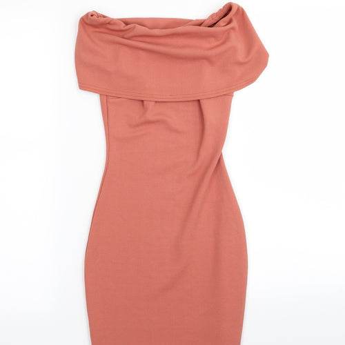 Boohoo Womens Brown   Bodycon  Size 4