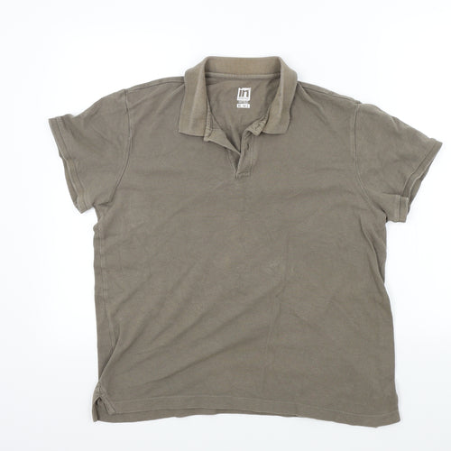 In Extenso Mens Brown    Polo Size XL