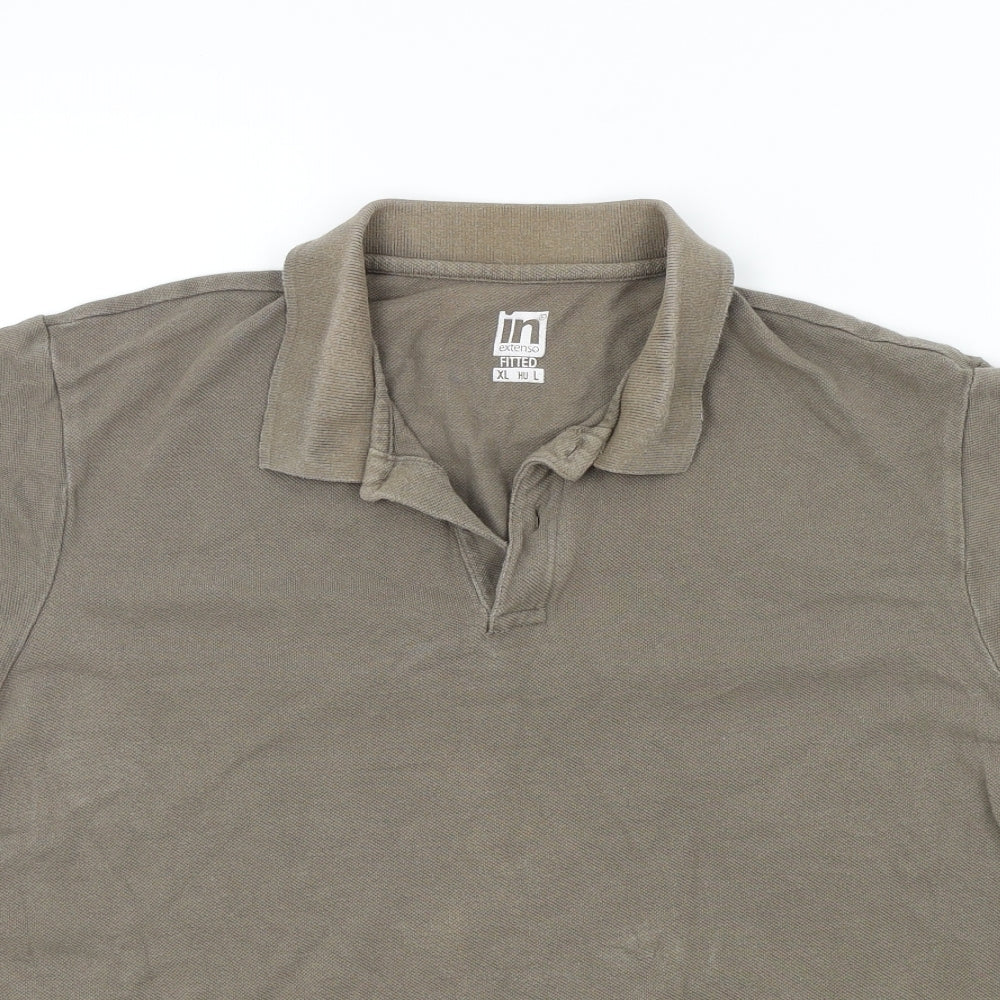 In Extenso Mens Brown    Polo Size XL