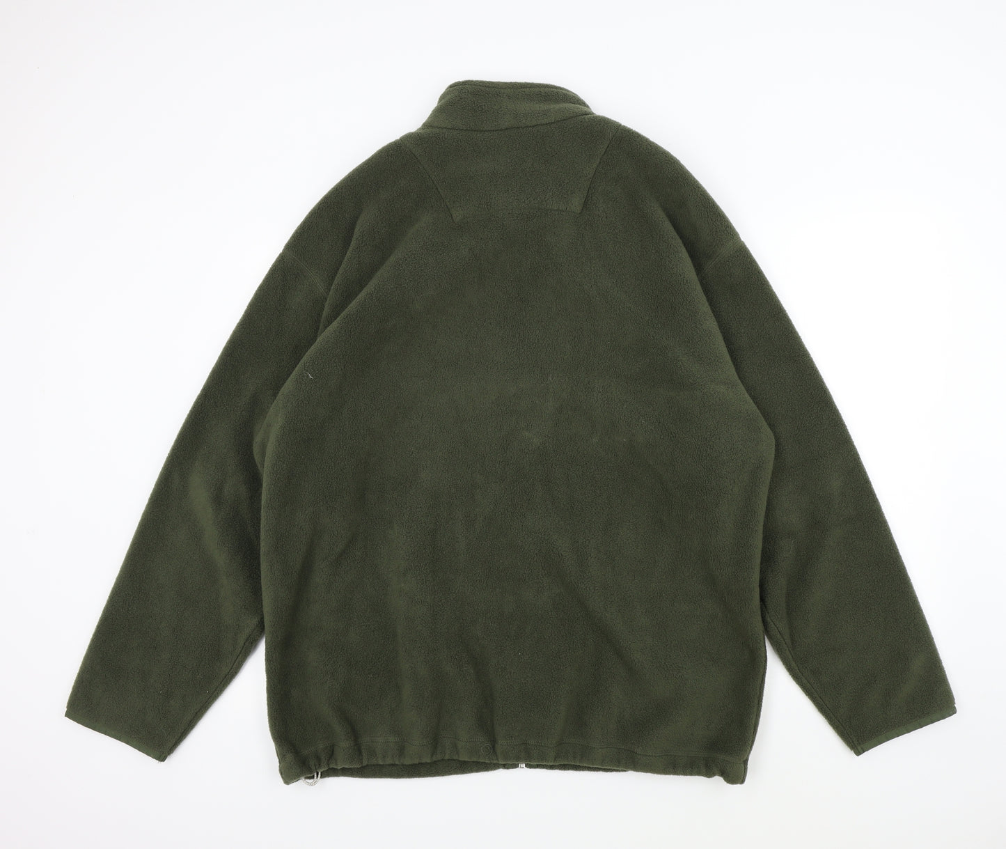 M&S Mens Green   Full Zip Jumper Size XL