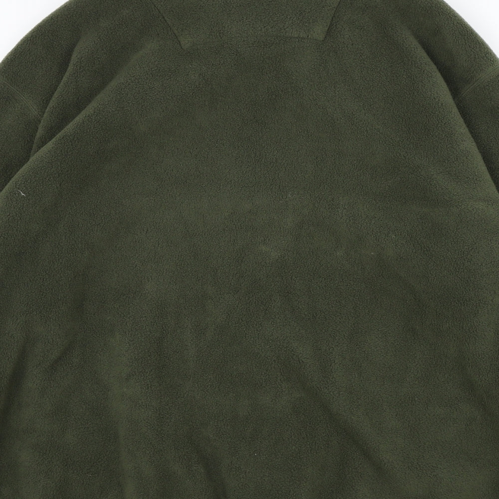 M&S Mens Green   Full Zip Jumper Size XL