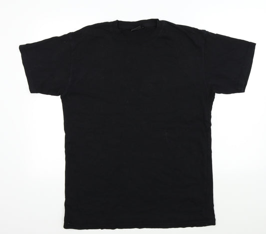 Front view of Hera men’s black t-shirt, size S