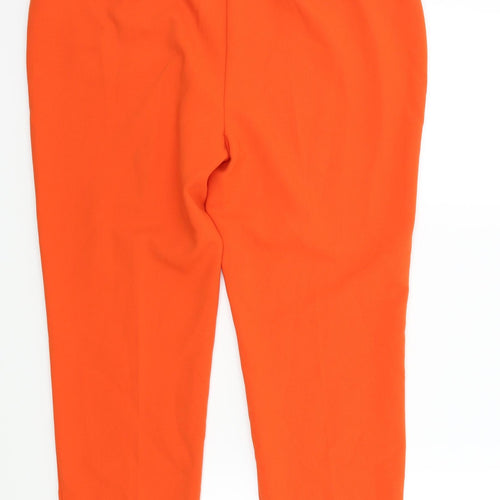 M&S Womens Orange   Trousers  Size 14 L27 in
