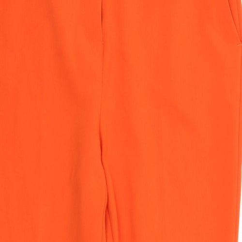 M&S Womens Orange   Trousers  Size 14 L27 in