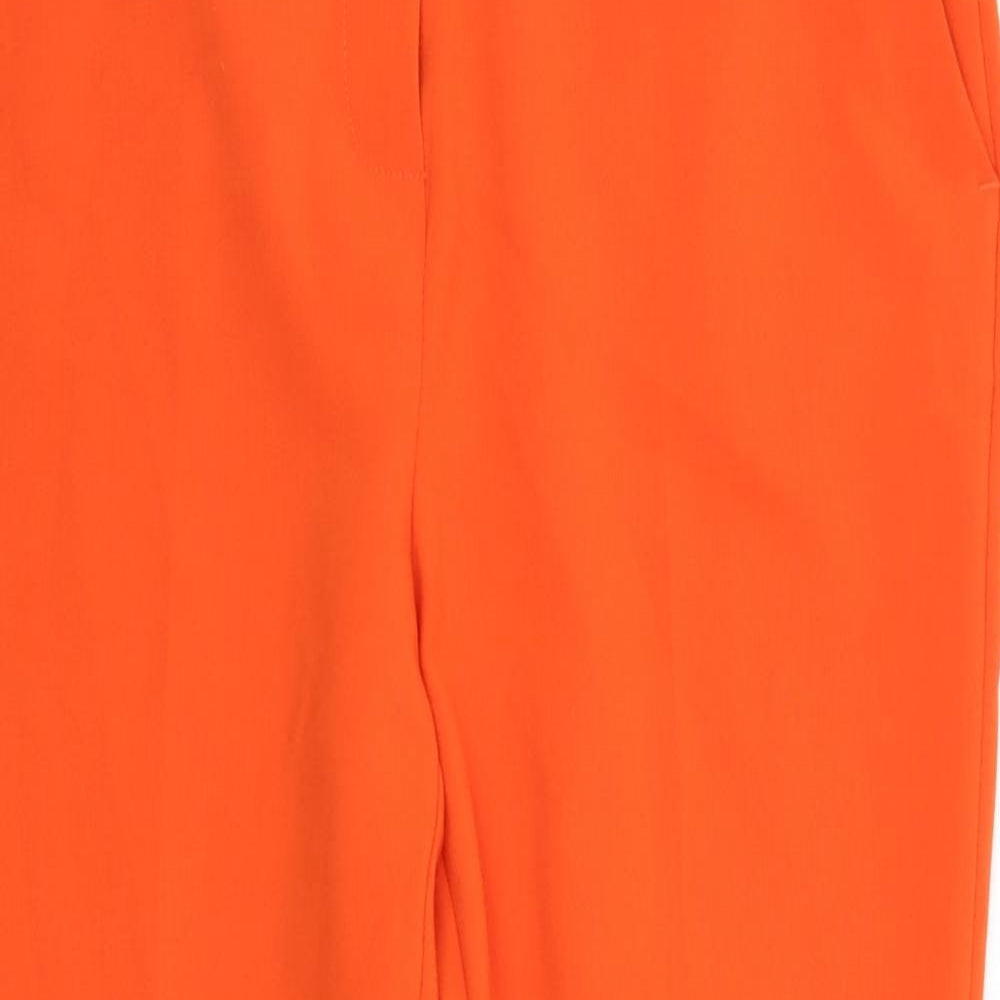 M&S Womens Orange   Trousers  Size 14 L27 in
