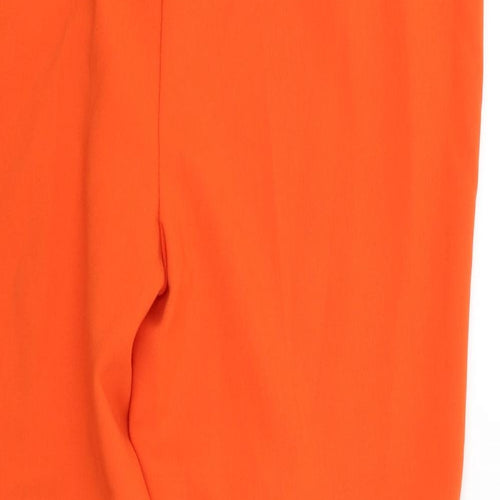M&S Womens Orange   Trousers  Size 14 L27 in
