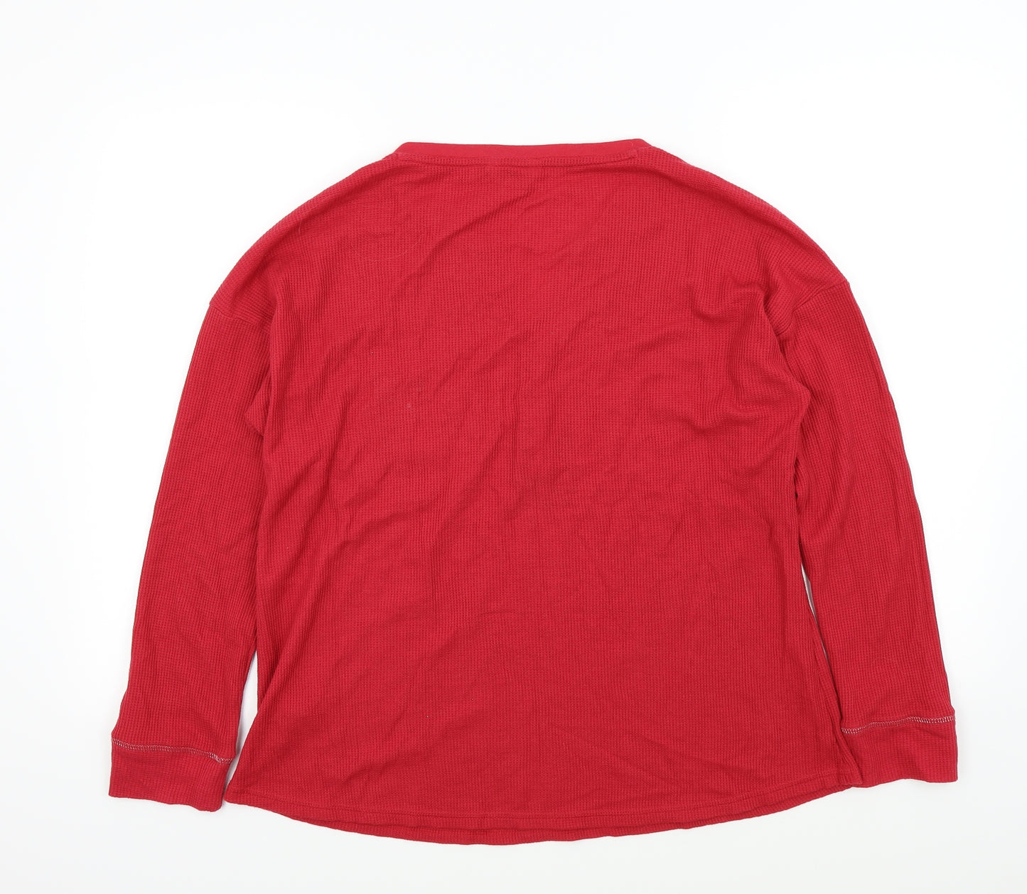 SLEEP WELL Womens Red Solid  Top Pyjama Top Size 16