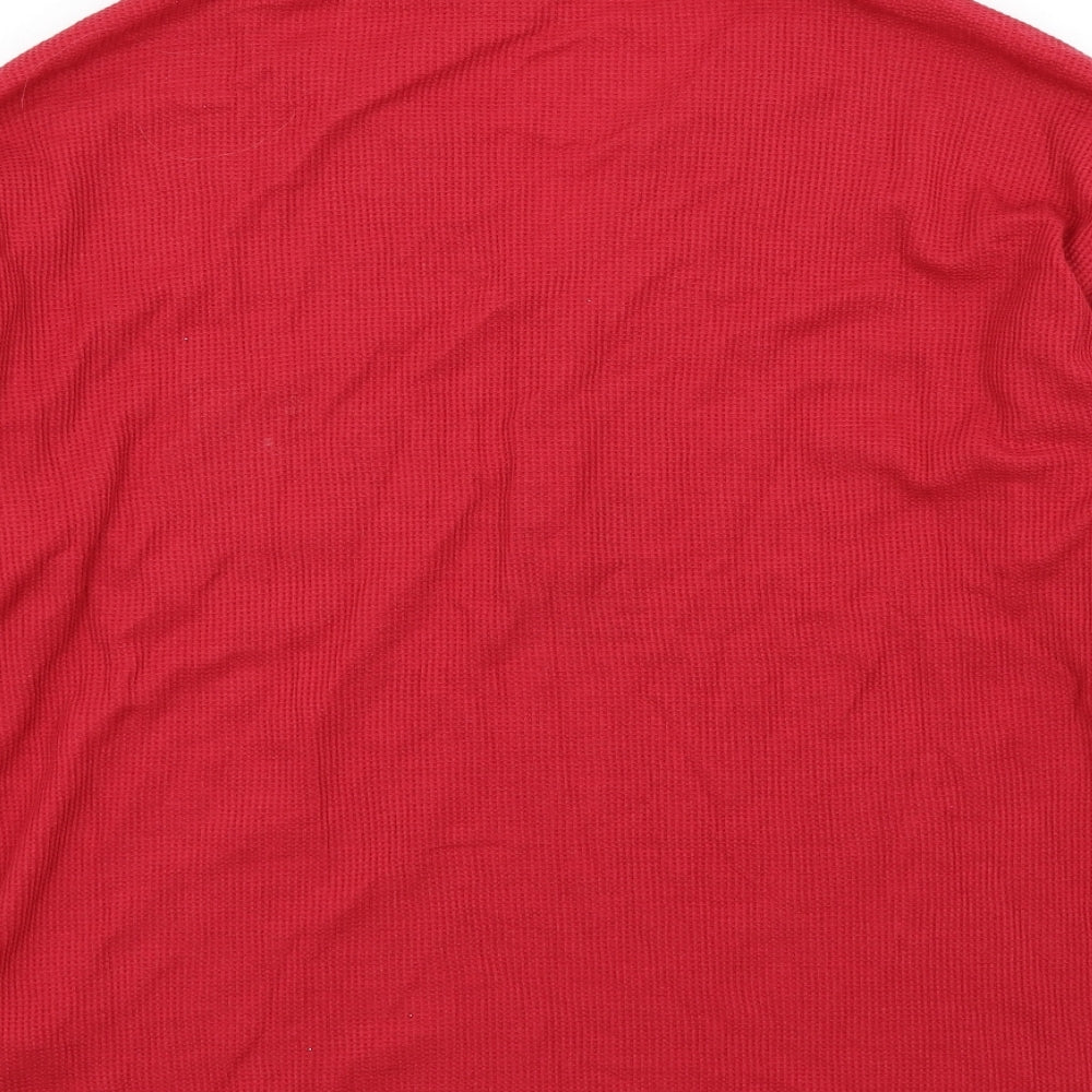 SLEEP WELL Womens Red Solid  Top Pyjama Top Size 16
